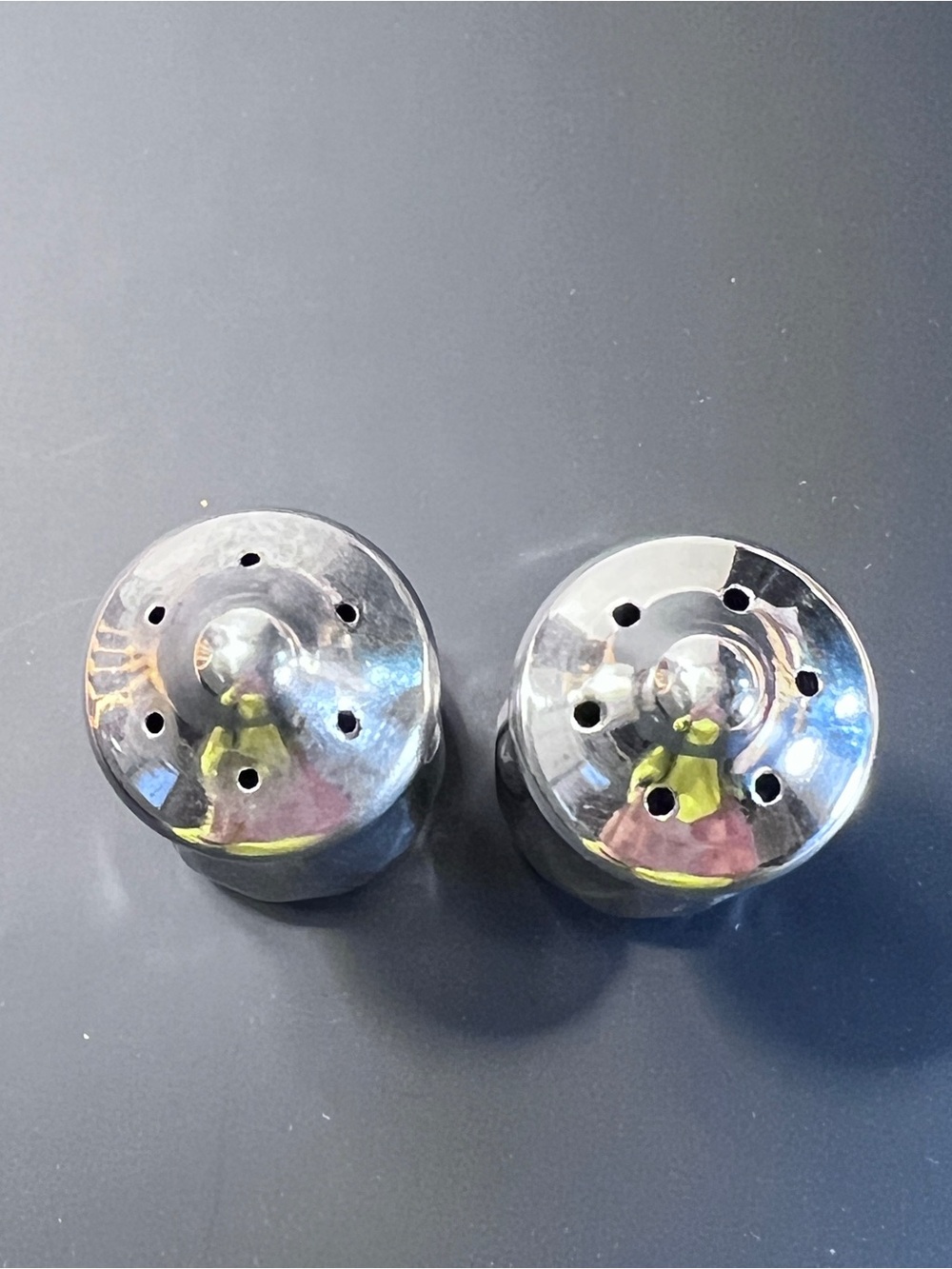 Vintage-Style Sterling Silver Salt and Pepper Shakers - Picture 7 of 8